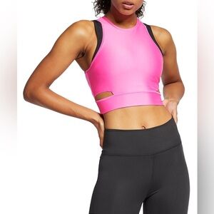 Nike Tech Pack Cut Out Training Tank Size Small Tall Hot Pink Workout Run Top